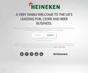 Heineken.co.uk(Heineken UK) Screenshot