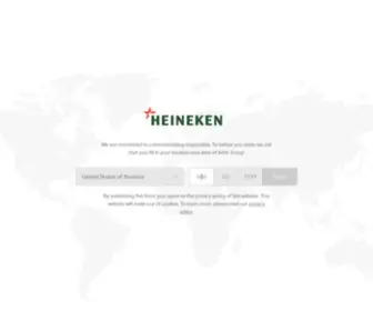 Heinekenusa.com(Age Gate) Screenshot