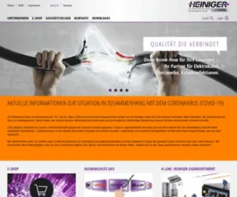 Heiniger-AG.ch(Homepage Heiniger Kabel AG) Screenshot