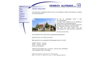 Heinrich-Allfinanz.de(HEINRICH ALLFINANZ GmbH) Screenshot