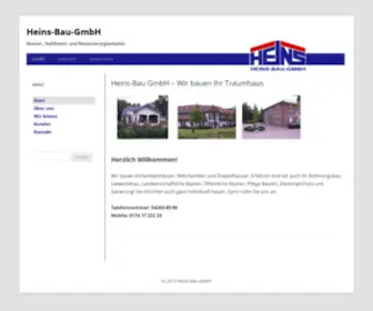 Heinsbau-Ostervesede.de(Und Restaurierungsarbeiten) Screenshot