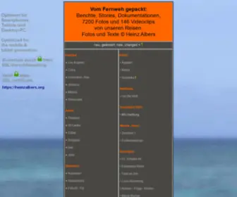 Heinzalbers.org(Website von Heinz Albers aus Essen) Screenshot