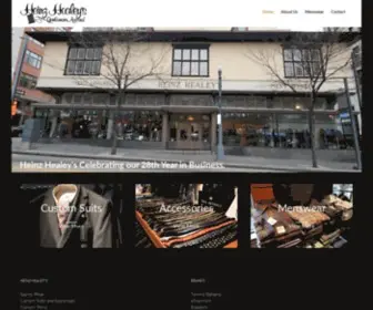 Heinzhealeys.com(Heinz Healey's Men's Apparel) Screenshot