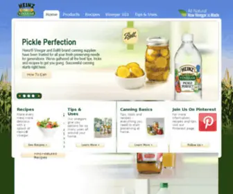 Heinzvinegar.com(Heinz® All Natural Vinegar) Screenshot