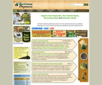Heirloom-Organics.com(Organic & Heirloom Seeds from Heirloom Organics) Screenshot
