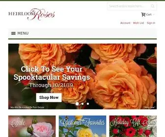 Heirloomroses.com(Roses) Screenshot