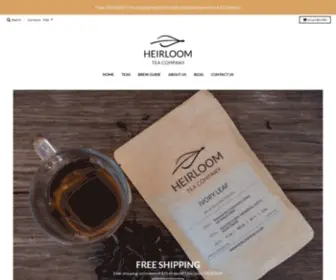 Heirloomteaco.com(Heirloom Tea Company) Screenshot