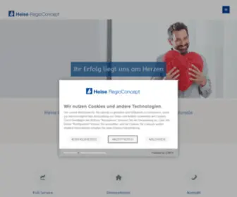 Heise-Regioconcept.at(Online Marketing für Österreich) Screenshot