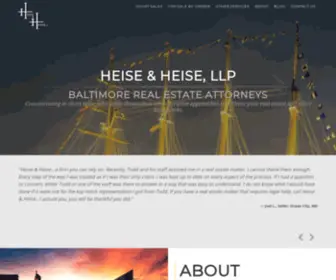 Heiselegal.com(Baltimore Real Estate Attorneys) Screenshot