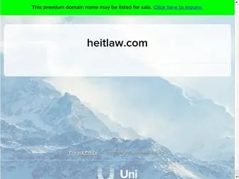 Heitlaw.com(Legal services) Screenshot