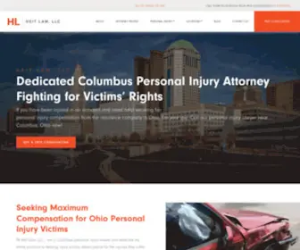 Heitlawllc.com(Columbus Personal Injury Lawyer) Screenshot