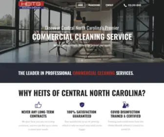 Heitsofcentralnc.com(Comercial Cleaning) Screenshot