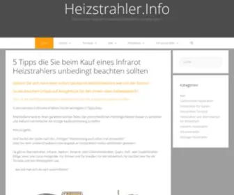 Heizstrahler.info(Infrarot Heizstrahler) Screenshot