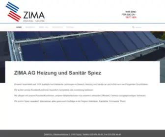 Heizungsanitaer-Spiez.ch(Sanitär Heizungen Spiez ZIMA AG) Screenshot