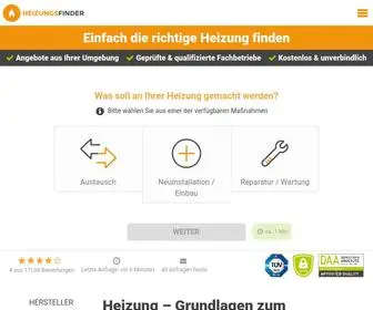 Heizungsfinder.de(Heizungsfinder stellt Ihnen moderne Heizungen vor) Screenshot