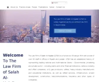 Hejailanlaw.com(The Law Firm of Salah Al) Screenshot