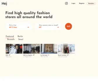 HejList.com(Find High Quality Fashion Stores all around the World) Screenshot