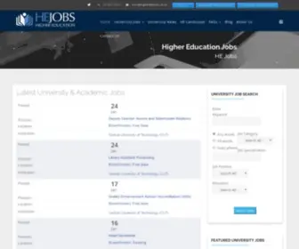 Hejobs.co.za(Higher Education Jobs) Screenshot