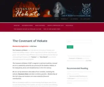 Hekatecovenant.com(The Covenant of Hekate) Screenshot