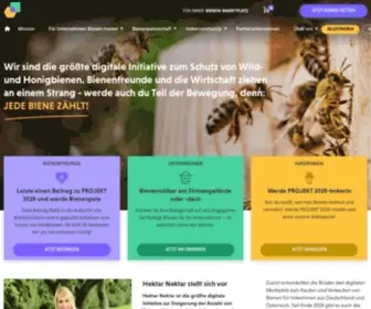 Hektarnektar.com(Die Bienen) Screenshot