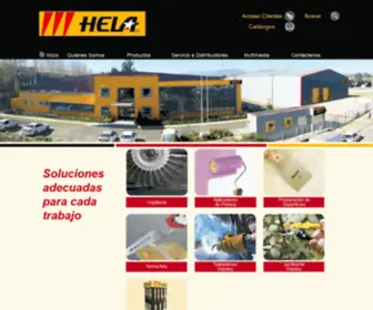 Hela.cl(HELA Importadora y Manufacturera Von Der Heyde S.A.C.I.Inicio) Screenshot