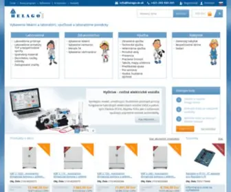 Helago-SK.sk(HELAGO-CZ, s.r.o. - Vybavenie laboratórií a lekární, dodávka výučbových pomôcok, zdravotných simulátorov, projekcia a výroba nábytku) Screenshot