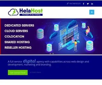 Helahost.com(Web Hosting Service in Sri Lanak) Screenshot