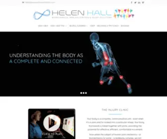 Helen-Hall.co.uk(Biomechanical analysis for pain and injury solutions) Screenshot