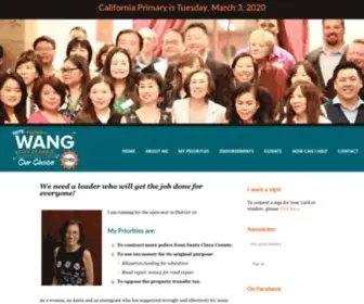 Helen4D10.com(Vote Helen Wang for City Council D10) Screenshot