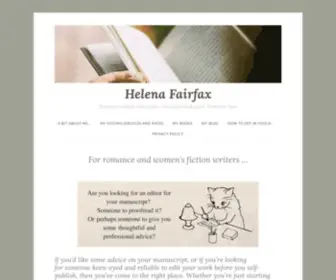 Helenafairfax.com(Romance author and editor) Screenshot