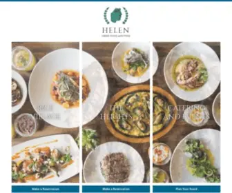 Helengreek.com(Helen Greek Food and Wine) Screenshot