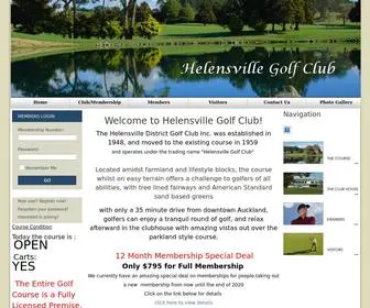 Helensvillegolf.co.nz(Helensville Golf Club) Screenshot