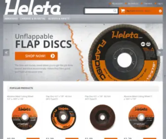 Heleta.com(The Best Abrasives & Tools at the Best Prices) Screenshot