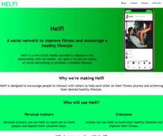 Helfi.co.uk(A social network app to improve your health) Screenshot