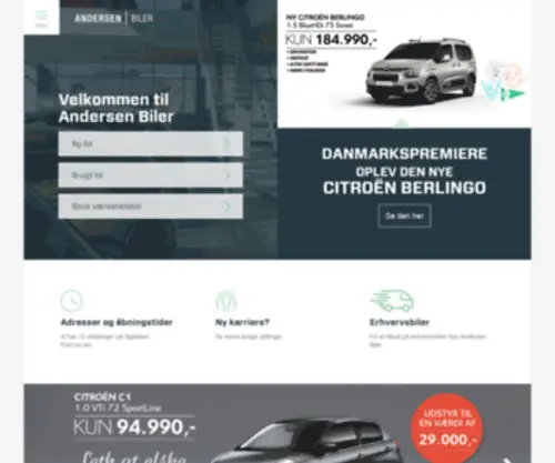 Helgeandersen.dk(Helge Andersen Automobiler A/S) Screenshot