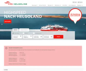 Helgoline.de(Ihre Highspeed Fähre nach Helgoland. Ausflug ab Hamburg und Cuxhaven mit Katamaran "Halunder Jet") Screenshot