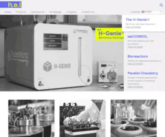 Helgroup.com(Manufacturer of Scientific Instruments and Software) Screenshot