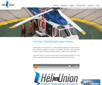 Heli-Union.com(Global helicopter support company) Screenshot