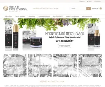 Heliadprofessional.hu(Helia-D Professional Webshop Kozmetikusoknak) Screenshot