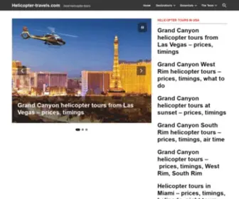 Helicopter-Travels.com(Best helicopter tours fully explained @) Screenshot