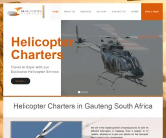 Helicoptercharters.co.za(SA Helicopter Charters) Screenshot