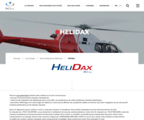 Helidax.com(Groupe DCI) Screenshot