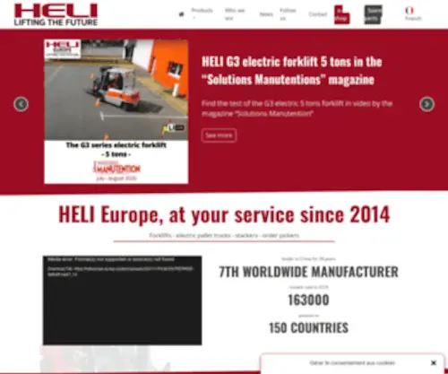 Helieurope.eu(HELI Europe) Screenshot