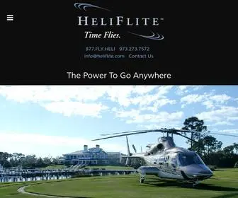 Heliflite.com(The Power to Go Anywhere HeliFlite Executive Helicopter Charter) Screenshot