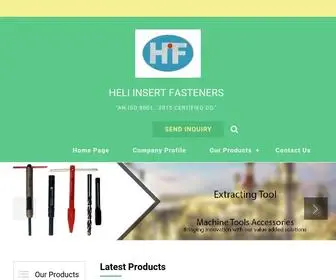 Heliinsrtfasteners.com(HELI INSERT FASTENERS) Screenshot