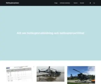 Helikopterpiloten.se(Allt om helikopterutbildning och helikoptercertifikat) Screenshot