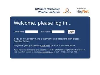 Helimet.com(Offshore Helicopter Weather Network) Screenshot