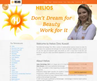 Heliosclinickw.com(Best Dermatology Clinic In Kuwait) Screenshot