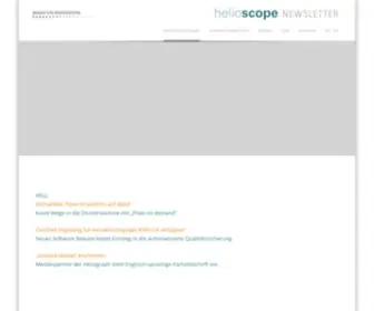Helioscope.de(Der Newsletter der Heliograph Holding) Screenshot
