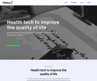 Heliosx.com(The future of healthtech) Screenshot